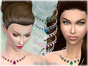Sims 4 — Motherly' Love Necklace by alin2 — This is a new mesh, a precious stones necklace that I made as a homage to my