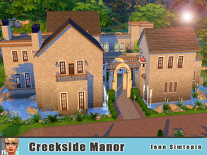 Sims 4 — Creekside Manor by Jenn_Simtopia — A castle manor house fit for a king....or at least a Lord and Lady. The Great