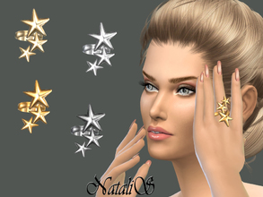 Sims 4 — NataliS_Three stars ring by Natalis — These beautiful three stars ring will make any outfit look absolutely