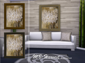 Sims 4 — MB-Harvest by matomibotaki — MB-Harvest, modern painting recolor with stylish and chic motive and 3 frame