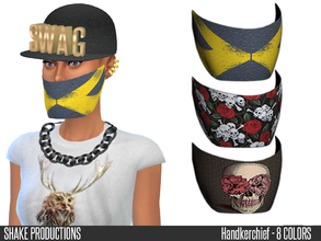 Sims 4 — LOOKBOOK-ShakeProductions-45-1-Handkerchief by ShakeProductions — -Handkerchief -New Mesh -All Lods -8 Colors
