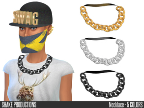 Sims 4 — LOOKBOOK-ShakeProductions-45-3-Necklace by ShakeProductions — -Necklace -New Mesh -All Lods -5 Colors