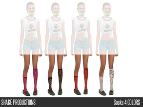 Sims 4 — LOOKBOOK-ShakeProductions-45-11-Socks by ShakeProductions — -Socks -4 Colors
