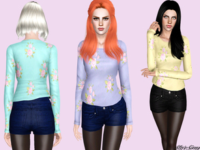 Sims 3 — Fall set by StarSims — Fall set.The perfect outfit for a party or date. The set include a floral sweater and