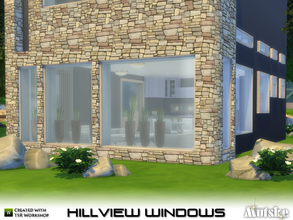 Sims 4 — Hillview Windows with slots by Mutske — Yeah!!! Slots on a windowsill!!! In this set all windows have slots, to