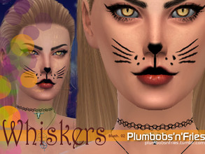 Sims 4 — Whiskers by Plumbobs_n_Fries — -Whiskers -Under Blush -1 Colour -Both Genders -All Ages Enjoy!!!