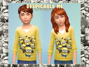 Sims 4 — Sweater - Despicable Me by WanessaV — Pretty sweater &amp;quot;Despicable Me&amp;quot; for your little