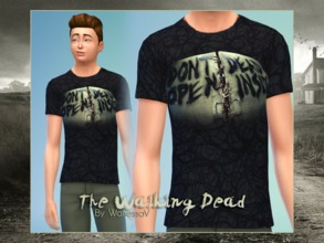 Sims 4 — Shirt - The Walking Dead by WanessaV — Shirt &amp;quot;The Walking Dead&amp;quot; for teenage boy, adult