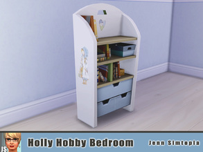 Sims 4 — Holly Hobby Bookcase by Jenn_Simtopia — Let Holly Hobby guard all your favorite books in this sweet bookcase.