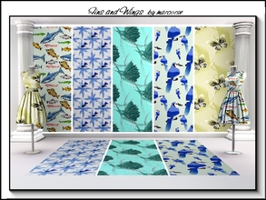 Sims 3 — Fins and Wings_marcorse. by marcorse — Five patterns with the theme of fins and/or wings. All are found in