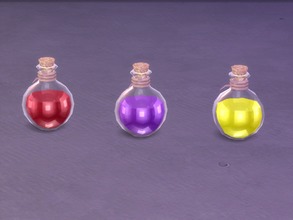 Sims 4 — Round Potion Vial by sim_man123 — A small round vial with a mysterious liquid inside. Thirsty?