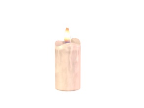 Sims 4 — Small Pillar Candle by sim_man123 — A small pillar candle. Kind of spooky, but nothing unusual. 