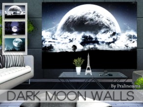 Sims 3 — Dark Moon Walls by Pralinesims — By Pralinesims