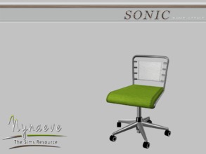 Sims 3 — Sonic Desk Chair by NynaeveDesign — Sonic Home Office - Desk Chair Located in: Comfort - Desk Chairs Price: 250