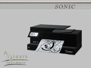 Sims 3 — Sonic Printer by NynaeveDesign — Sonic Home Office - Printer Located in: Electronics - Computers Price: 1000