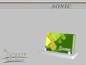 Sims 3 — Sonic Business Card by NynaeveDesign — Sonic Home Office - Business Card Located in: Decor - Miscellaneous
