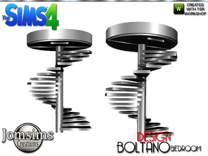 Sims 4 — boltano deco metal round stairs by jomsims — boltano deco metal round stairs