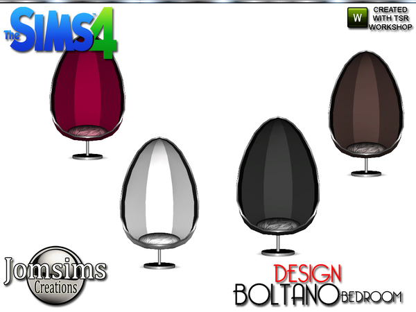 Sims 4 — boltano seat by jomsims — boltano seat living chair