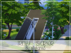 Sims 4 — ekj - Trinity (Starter) by elliskane3 — Starter House! :D Dominating plant-life blankets the exterior of this