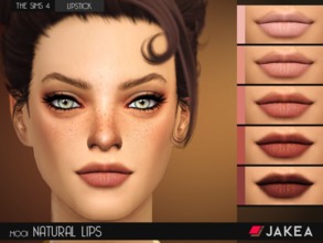 Sims 4 — JAKEA - M001 - NATURAL LIPS by JAKEASims — Standalone Custom thumbnail 5 colors
