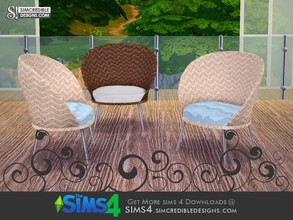 Sims 4 — Terrace Armchair by SIMcredible! — by SIMcredibledesigns.com available at TSR __________________ * 2 colors