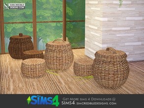 Sims 4 — Terrace baskets duo by SIMcredible! — by SIMcredibledesigns.com available at TSR __________________ * 2 colors