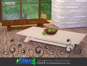 Sims 4 — terrace coffee table by SIMcredible! — by SIMcredibledesigns.com available at TSR __________________ * 2 colors