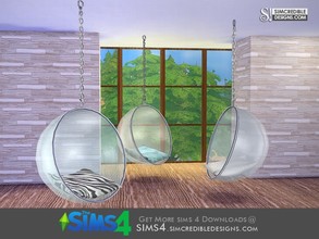 Sims 4 — Terrace bubble chair by SIMcredible! — You've requested... it's back :D by SIMcredibledesigns.com available at