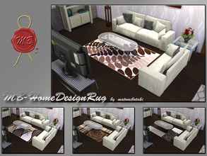 Sims 4 — MB-HomeDesignRug by matomibotaki — MB-HomeDesignRug, four different rug designs in nature color shades, created