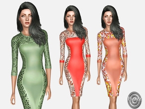 Sims 3 — Lace Pincil Dress by pizazz — Nothing feels better then slipping into lace. This lace pincil dress looks good in
