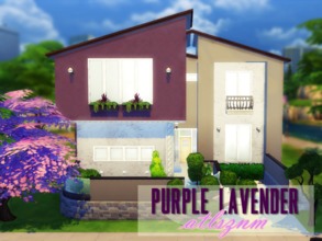 Sims 4 — Purple Lavender by atlsznm — It's a medium house for a bigger family. It has 2 bedrooms, 2 bathrooms, kitchen,