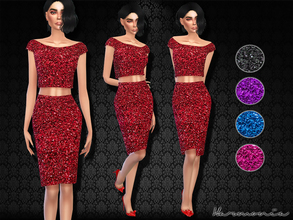 Sims 4 — Harmonia TS4 Set 024 by Harmonia — Add some sparkle to your night with this show-stopping this set. Wear it with