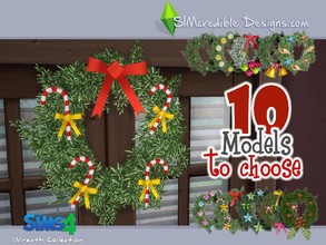 Sims 4 — Wreath Collection by SIMcredible! — You've requested, we brought it :D To beautify your sim homes during