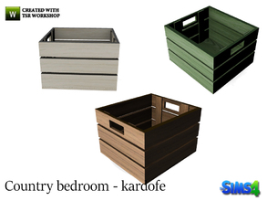 Sims 4 — kardofe_Country bedroom_Box by kardofe — Fruit box used to store toys