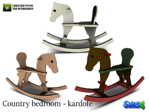 Sims 4 — kardofe_Country bedroom_Rocking horse by kardofe — Rocking horse, functions as a chair 