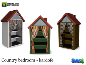 Sims 4 — kardofe_Country bedroom_shelving by kardofe — Shelves shaped like house