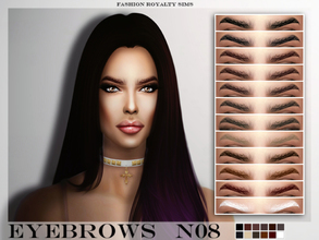Sims 4 — Eyebrows N08 by FashionRoyaltySims — Realistic eyebrows for your sims :) Standalone 12 colors
