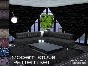 Sims 3 — Modern Style pattern set by Prickly_Hedgehog — This is a mix of modern style patterns that goes well on many