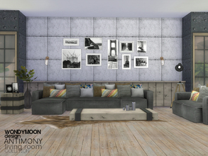 Sims 4 — Antimony Living by wondymoon — - Antimony Living - Wondymoon|TSR - Nov'2015 - Set Contains -Sofa -Sofa (Pouffe)