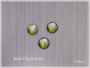 Sims 4 — Wall Clock N01 by Neferu2 — Wall clock collection_N01