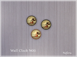 Sims 4 — Wall Clock N03 by Neferu2 — Wall clock collection_N03