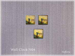 Sims 4 — Wall Clock N04 by Neferu2 — Wall clock collection_N04