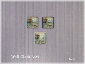 Sims 4 — Wall Clock N05 by Neferu2 — Wall clock collection_N05