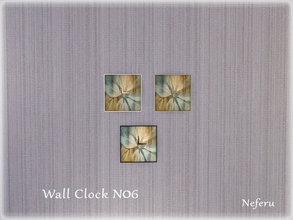 Sims 4 — Wall Clock N06 by Neferu2 — Wall clock collection_N06