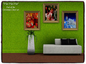 Sims 3 — Ho Ho Ho by Xodess — This single item is part of my Christmas Cheer set and it has three different paintings in