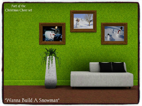 Sims 3 — Wanna Build A Snowman by Xodess — This single item is part of my Christmas Cheer set and it has three different