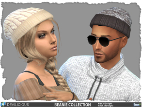 Sims 4 — Beanie Collection Adult 26 - Kids 24 by Devilicious — NEEDS: GET TO WORK!!!!! Knitted Beanies for your adult