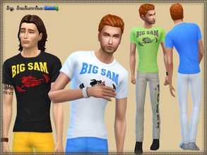 Sims 4 — Set Big Sam by bukovka — Set sportswear for real bodybuilders. Install a separate slot. 5 variants staining.