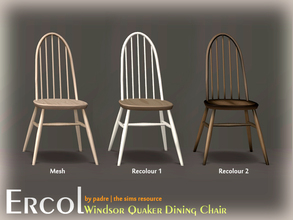 Sims 2 — Mid Century Ercol Windsor Quaker Dining Chair by Padre — A new, mid century dining chair, inspired by the design