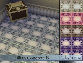 Sims 4 — Jillian Concrete B by Ineliz — A concrete pattern with washed out and elegant design. Comes in 5 colors.